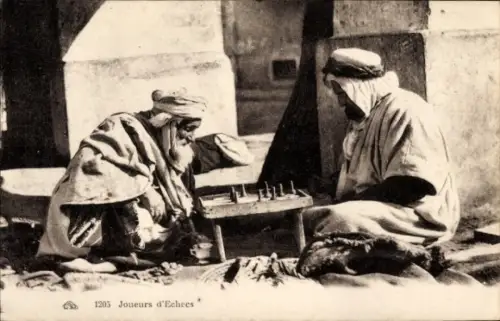 Ak Joueurs d'Echeces, Schachspieler, Maghreb