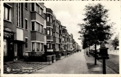Ak Merxem Merksem Flandern Antwerpen,  Kroonlaan, Avenue de la Couronne, Wohngebäude, Straße, Bäu