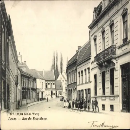 CPA Leuze Wallonie Hainaut, Rue du Bois blane