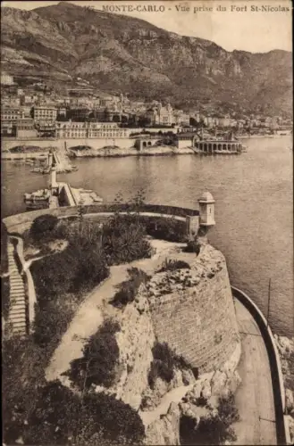 CPA Monte-Carlo Monaco, vue prise du Fort Saint Nicolas