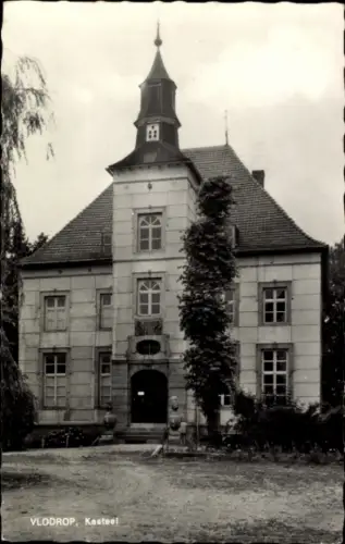 Ak Vlodrop Limburg Niederlande, Kasteel   Architektur, Eingang, Fenster, Baum
