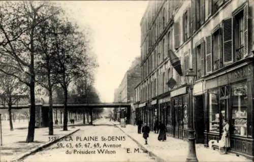 Ak La Plaine Saint Denis Seine Saint Denis, Avenue de Président Wilson, Patisserie