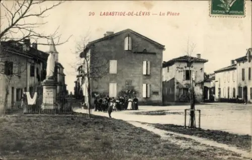 Ak Labastide de Lévis Tarn, La Place