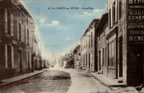 Ak La Foret sur Sevre Deux Sèvres, Grand' Rue