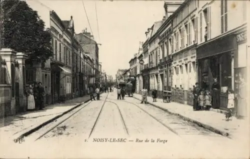 Ak Noisy le Sec Seine Saint Denis, Rue de la Forge