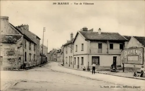 Ak Massy Essonne,  Vue de Villennes, Straßenansicht, PRINTEMPS, L. Baslé, phot.-édit.