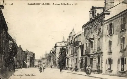 Ak Rambervillers Vosges, Avenue Félix-Faure, Straßenansicht, Verlage Rivet, Rambervillers