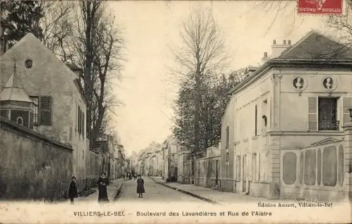 Ak Villiers le Bel Val d'Oise, Boulevard des Lanvadières et Rue de l'Aistre