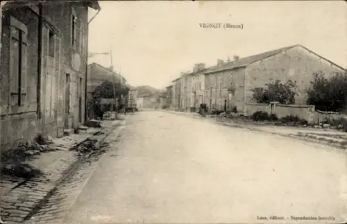 CPA Vignot Meuse, vue du Rue