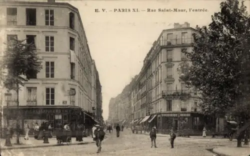 Ak Paris XI., Rue Saint Maur