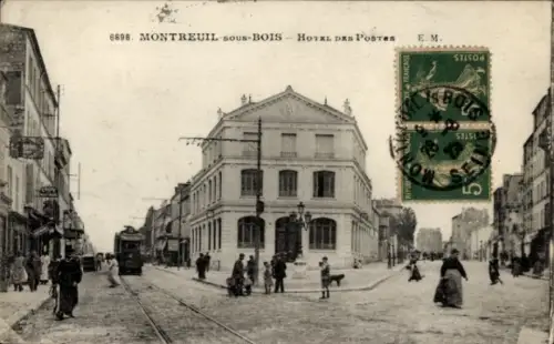CPA Montreuil sous Bois Seine Saint Denis, Hotel des Postes