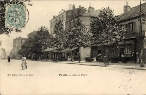 Ak Pantin Seine Saint Denis, Rue de Paris