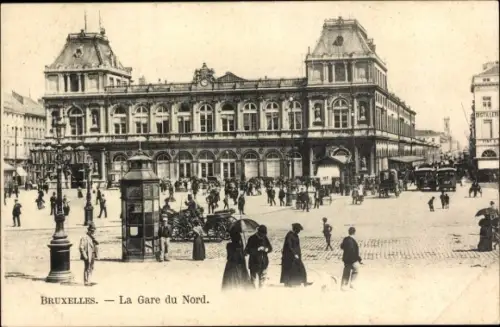Ak Bruxelles Brüssel, La Gare du Nord