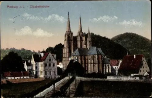 Ak Marburg an der Lahn, Elisabethkirche