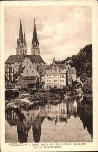 Ak Marburg an der Lahn, St. Elisabethkirche