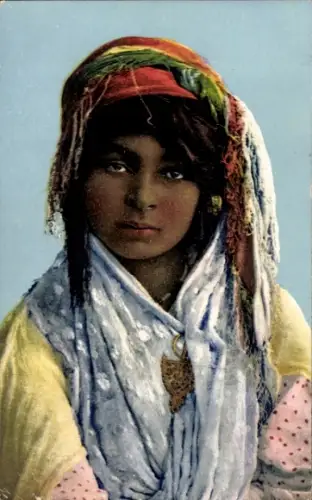 Ak Scènes et Types, Jeune mauresque, Junge Maurin