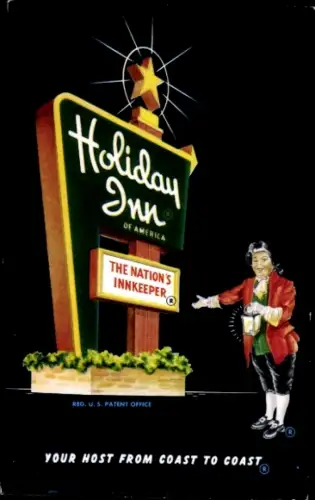 Ak Perrysburg, Holliday Inn, Hotelschild