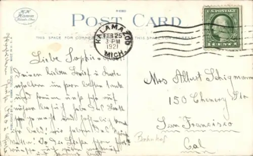 Ak Kalamazoo Michigan USAM.C.R.R. Depot, Interurban Station, Straßenbahn