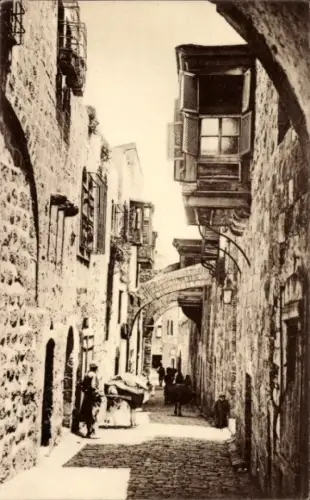 Ak Jerusalem Israel, Straßenbild