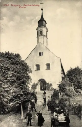 Ak Bregenz am Bodensee Vorarlberg, Gebhardsberg, Kirche