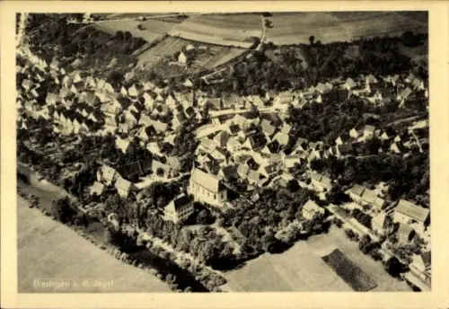 Ak Bieringen Schöntal in Württemberg, Luftaufnahme