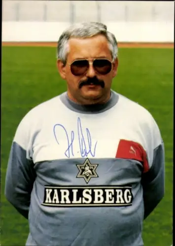Autogrammkarte Betreuer Heinz Weber, FC 08 Homburg, Autogramm