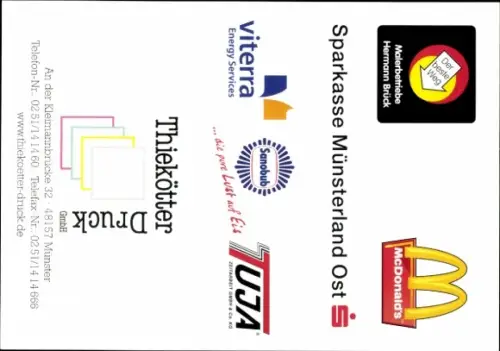 Autogrammkarte Fußballer Andre Poggenborg, Preußen Münster, Autogramm