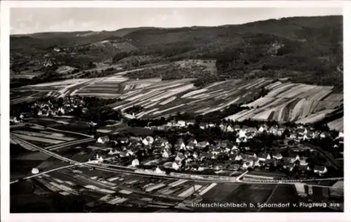 Ak Schlechtbach Rudersberg in Württemberg, Fliegeraufnahme