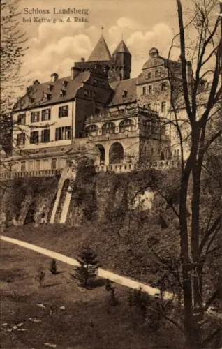 Ak Ratingen Nordrhein Westfalen, Schloss Landsberg bei Kettwig