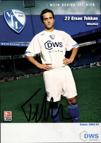 Autogrammkarte Fußballer Ersan Tekkan, VfL Bochum, Autogramm