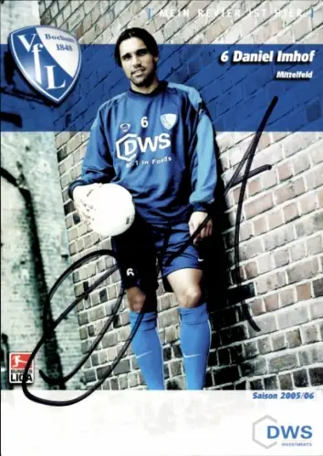 Autogrammkarte Fußballer Daniel Imhof, VfL Bochum, Autogramm