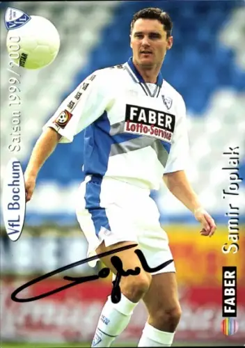 Autogrammkarte Fußballer Samir Toplak, VfL Bochum, Autogramm
