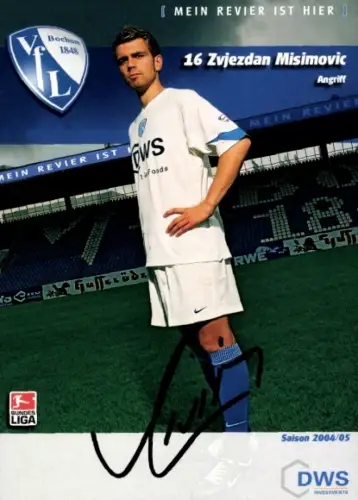 Autogrammkarte Fußballer Zvjezdan Misimovic, VfL Bochum, Autogramm