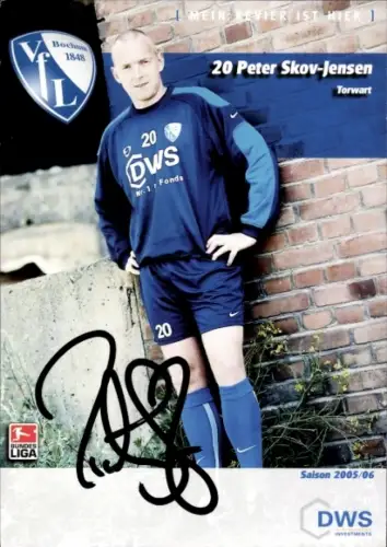 Autogrammkarte Fußballer Peter Skov-Jensen, VfL Bochum, Autogramm