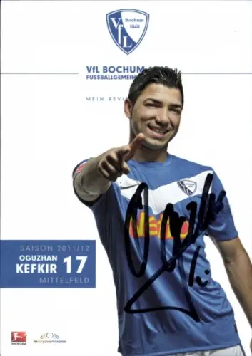 Autogrammkarte Fußballer Oguzhan Kefkir, VfL Bochum, Autogramm