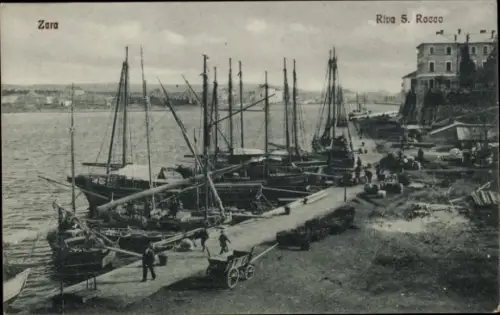 Ak Zadar Zara Kroatien, Riva S. Rocco, Boote