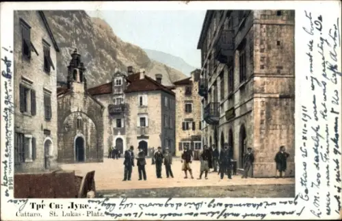 Ak Kotor Cattaro Montenegro, St Lukas Platz