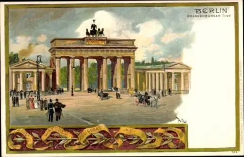 Künstler Litho Berlin Mitte, Brandenburger Tor