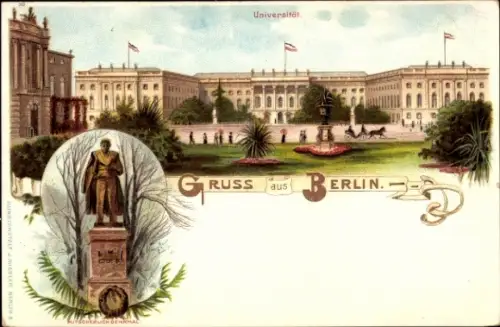 Litho Berlin, Universität, Denkmal