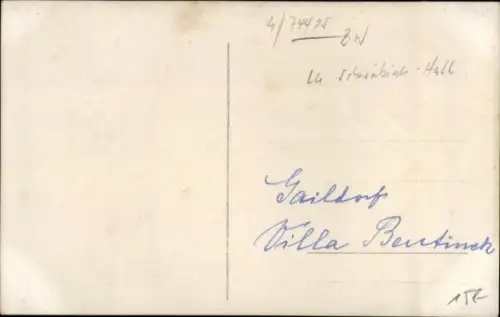 Foto Ak Gaildorf am Kocher Württemberg, Villa Bentinck