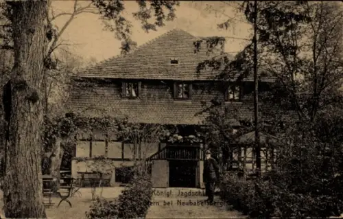 Ak Neu Babelsberg Neubabelsberg Potsdam, Königl. Jagdschloss Stern