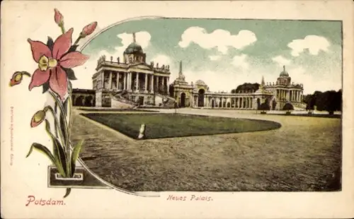 Passepartout Ak Potsdam, Neues Palais