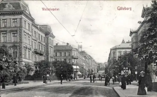 Ak Göteborg Schweden, Viktoriagatan