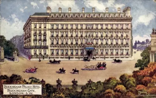 Künstler Ak Jotter, London England, Buckingham Palace Hotel