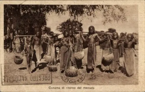 Ak Eritrea, Rückkehr vom Markt