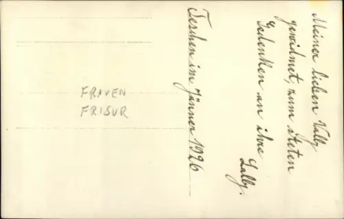 Foto Ak Frau-Porträt, Frisur, Ohrring