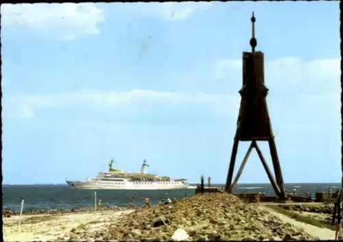 Ak Cuxhaven, Seebäderschiff Wappen von Hamburg, HADAG