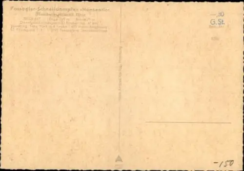 Ak Hamburg, Dampfer Hanseatic, Hamburg Atlantic Line