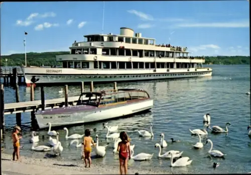 Ak Starnberger See, MS Seehaupt