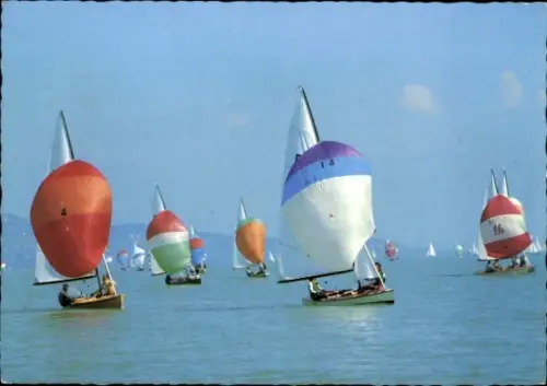 Ak Segelboote auf dem Balaton